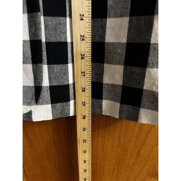 TROVATA Coat Jacket Sz L Large Double Breasted Pleated Back Gingham Buffalo NWOT - Picture 11 of 15